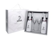 Anna de Codorniu - Brut White in Geschenkverpackung mit 2 gläser  - 2 x 0.75L