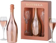 Bottega - Glamour Prosecco Rose Gold in roze Geschenkverpackung mit 2 gläser  - 0.75L - n.m.