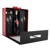 Champagne Gosset - Brut Grande Reserve in Geschenkverpackung mit 2 gläser und 1 Flaschenst - 0.75L - n.m.