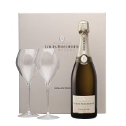 Louis Roederer - Collection 244 in Geschenkverpackung mit 2 gläser - 0.75L - n.m.