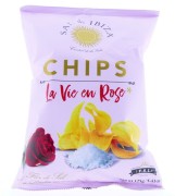 Sal de Ibiza - Chips La Vie en Rose  - 45 gram